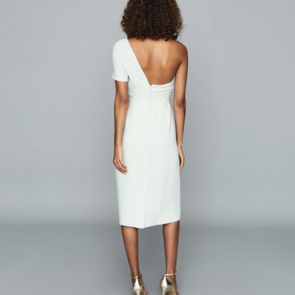 NWT REISS | $370 Riana One Shoulder Dress - Picture 2 of 4